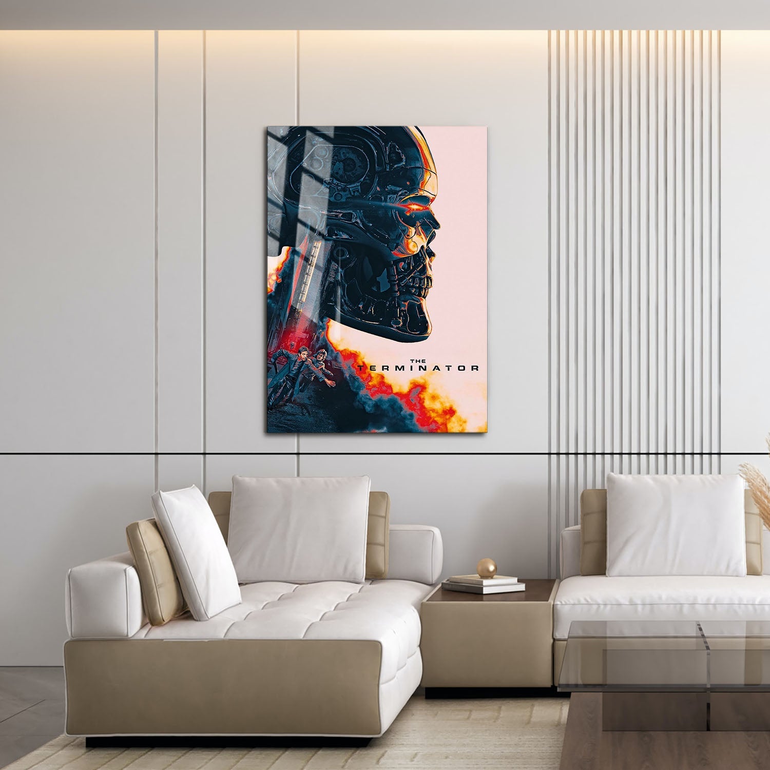 Flex Designs Metal Poster The Terminator Teaser 16 x 24" Home Goods - Movie 1984 Movie Metal Poster