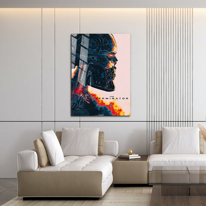 Flex Designs Metal Poster The Terminator Teaser 16 x 24" Home Goods - Movie 1984 Movie Metal Poster