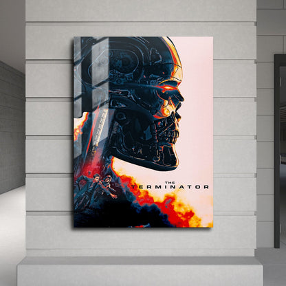 Flex Designs Metal Poster The Terminator Teaser 24 x 36" Home Goods - Movie 1984 Movie Metal Poster