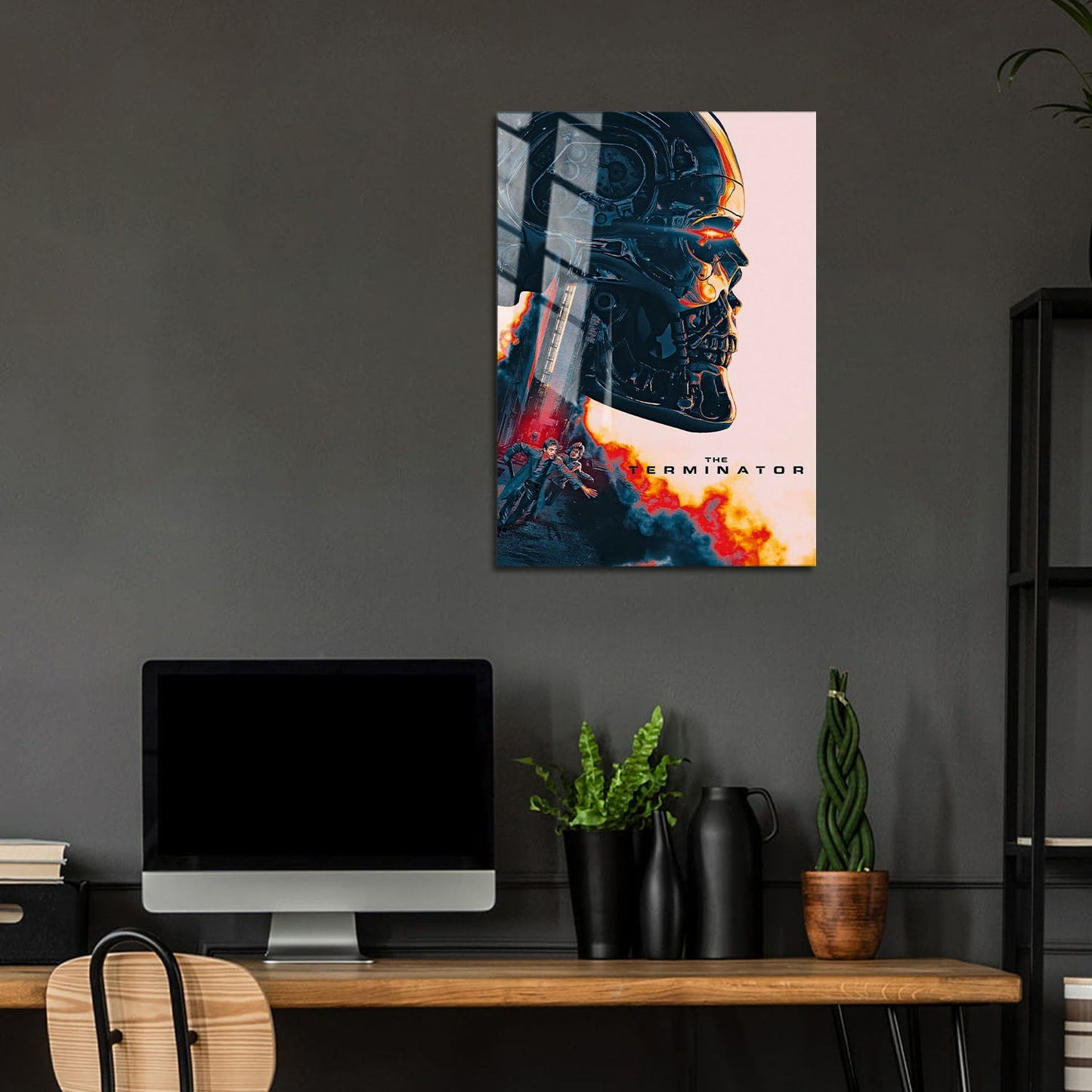 Flex Designs Metal Poster The Terminator Teaser 5 x 7" Home Goods - Movie 1984 Movie Metal Poster