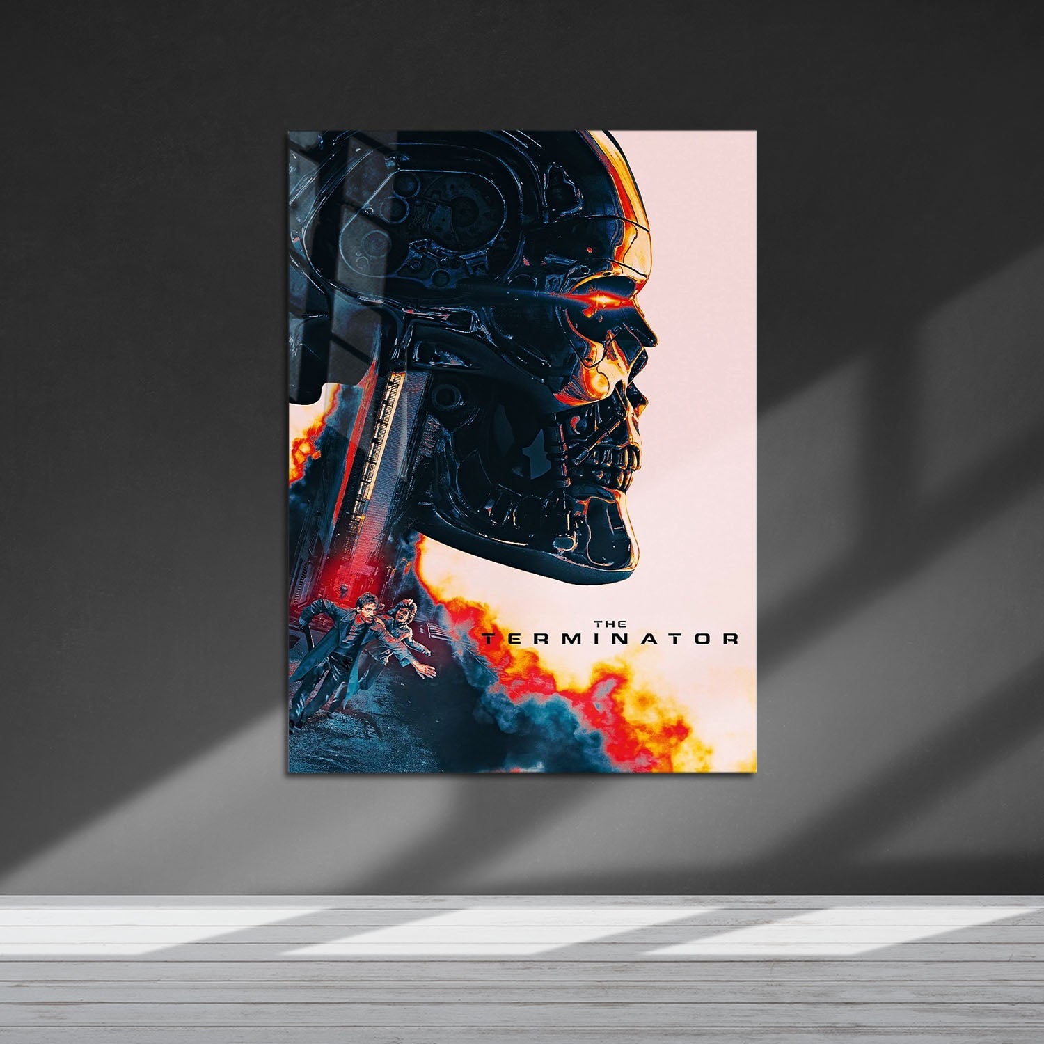 Flex Designs Metal Poster The Terminator Teaser 5 x 7" Home Goods - Movie 1984 Movie Metal Poster
