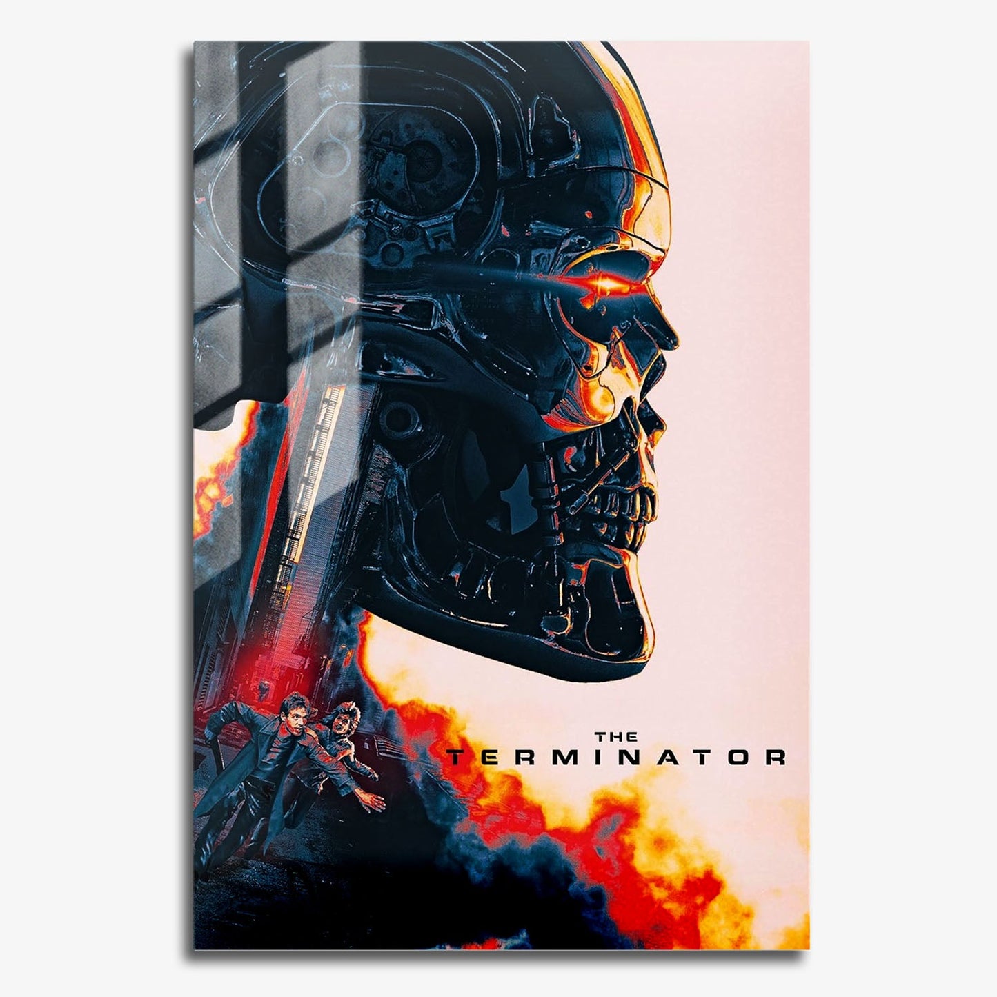 Flex Designs Metal Poster The Terminator Teaser 11 x 17" Home Goods - Movie 1984 Movie Metal Poster