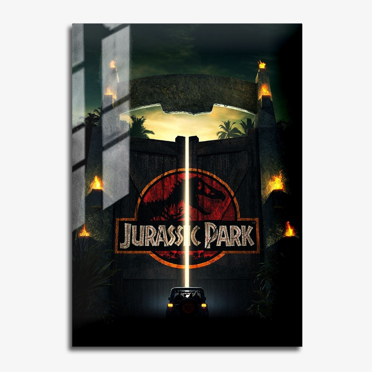 Flex Designs Metal Poster Welcome to Jurassic Park 11 x 17" Home Goods - Movie 1993 Movie Metal Poster