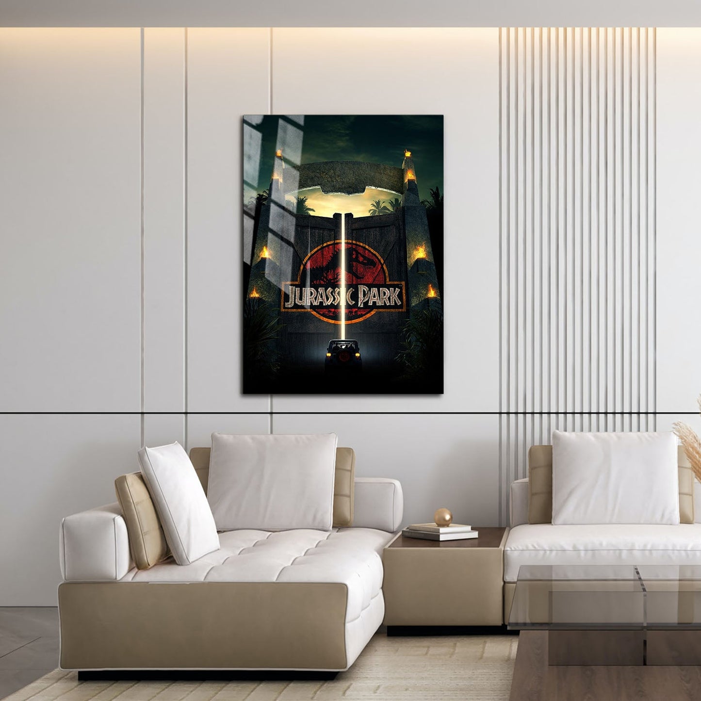 Flex Designs Metal Poster Welcome to Jurassic Park 16 x 24" Home Goods - Movie 1993 Movie Metal Poster