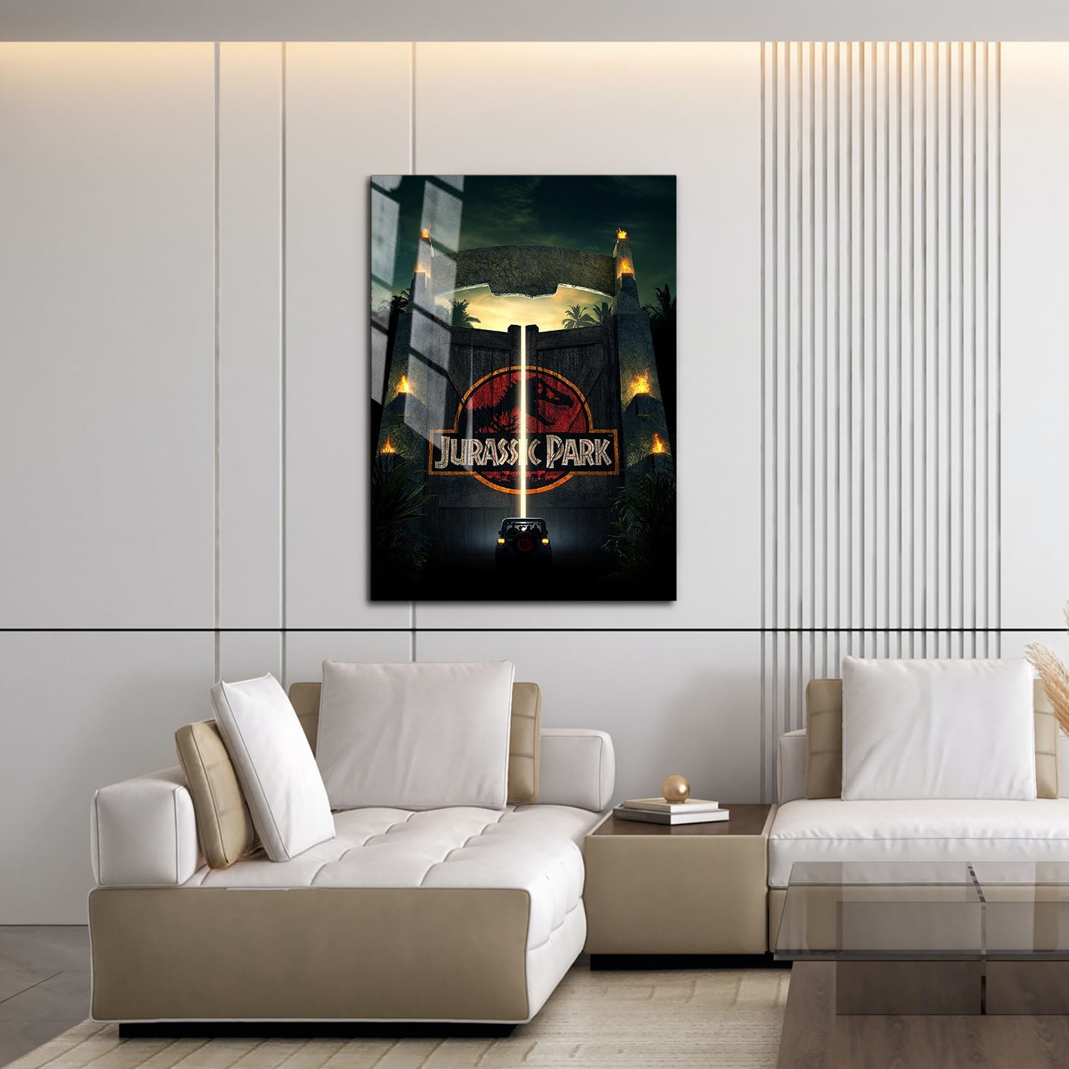 Flex Designs Metal Poster Welcome to Jurassic Park 16 x 24" Home Goods - Movie 1993 Movie Metal Poster