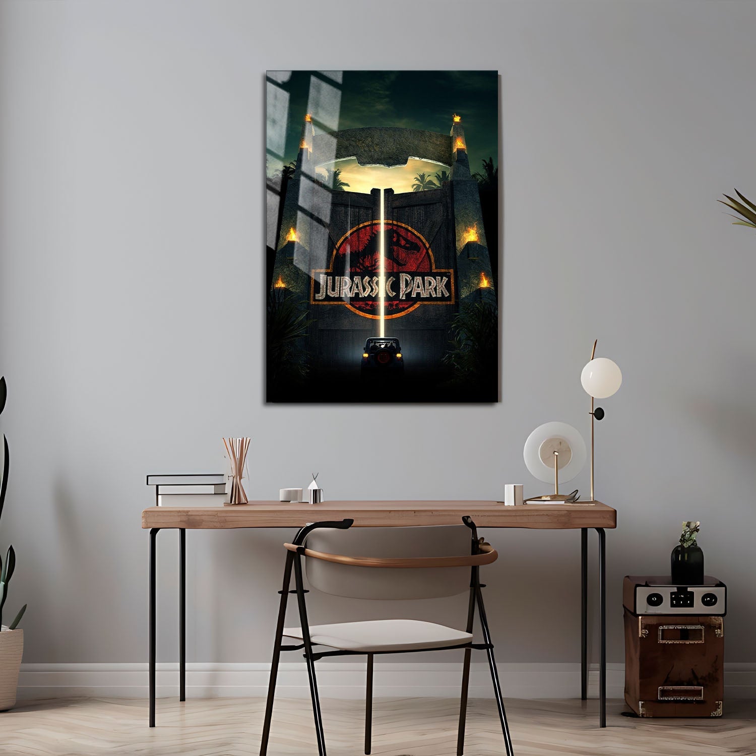 Flex Designs Metal Poster Welcome to Jurassic Park 24 x 36" Home Goods - Movie 1993 Movie Metal Poster