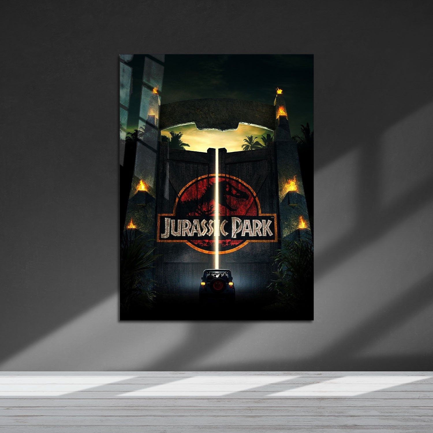 Flex Designs Metal Poster Welcome to Jurassic Park 5 x 7" Home Goods - Movie 1993 Movie Metal Poster