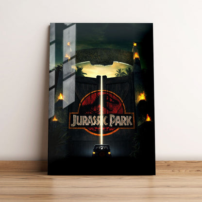 Welcome to Jurassic Park Movie Metal Poster