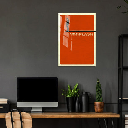 Flex Designs Metal Poster Whiplash Minimalist 5 x 7" Home Goods - Movie 2014 Movie Metal Poster