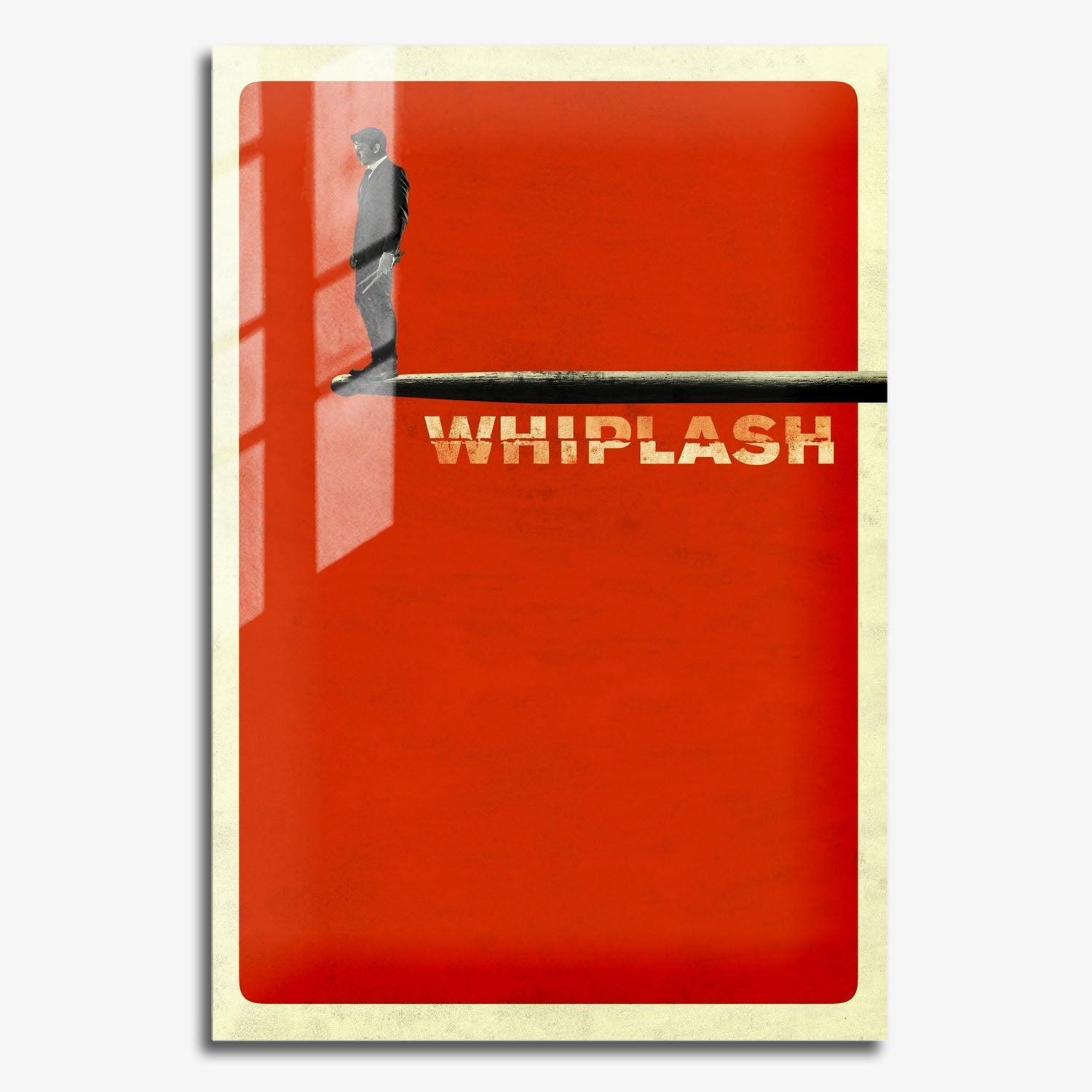 Flex Designs Metal Poster Whiplash Minimalist 11 x 17" Home Goods - Movie 2014 Movie Metal Poster