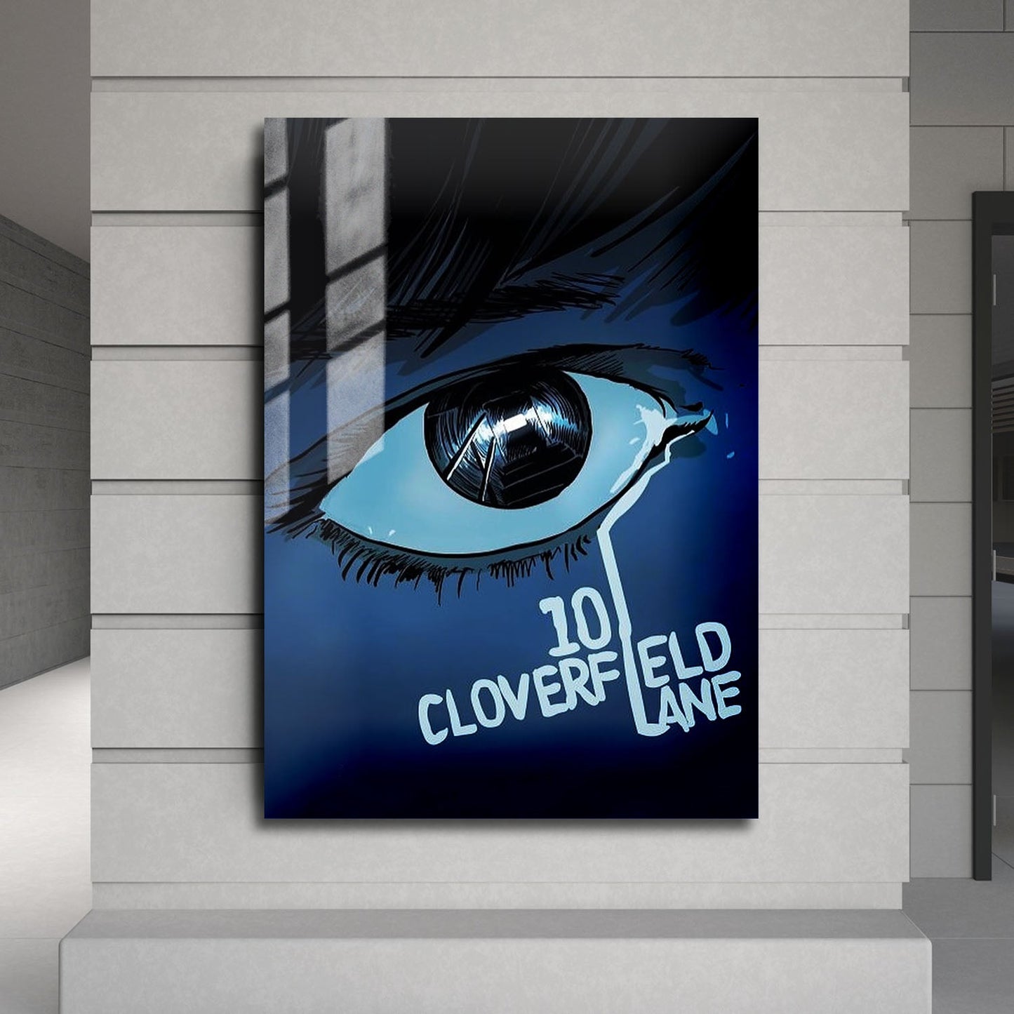 Flex Designs Metal Poster 10 Cloverfield Lane Sketch 24 x 36" Home Goods - Movie 2016 Movie Metal Poster