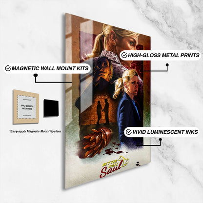Flex Designs Metal Poster Better Call Saul Cartoon 16 x 24" Home Goods - TV Show 2015 TV Show Metal Poster