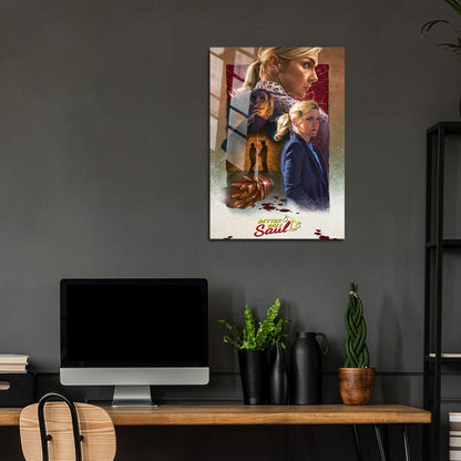 Flex Designs Metal Poster Better Call Saul Cartoon 5 x 7" Home Goods - TV Show 2015 TV Show Metal Poster
