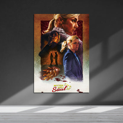 Flex Designs Metal Poster Better Call Saul Cartoon 5 x 7" Home Goods - TV Show 2015 TV Show Metal Poster