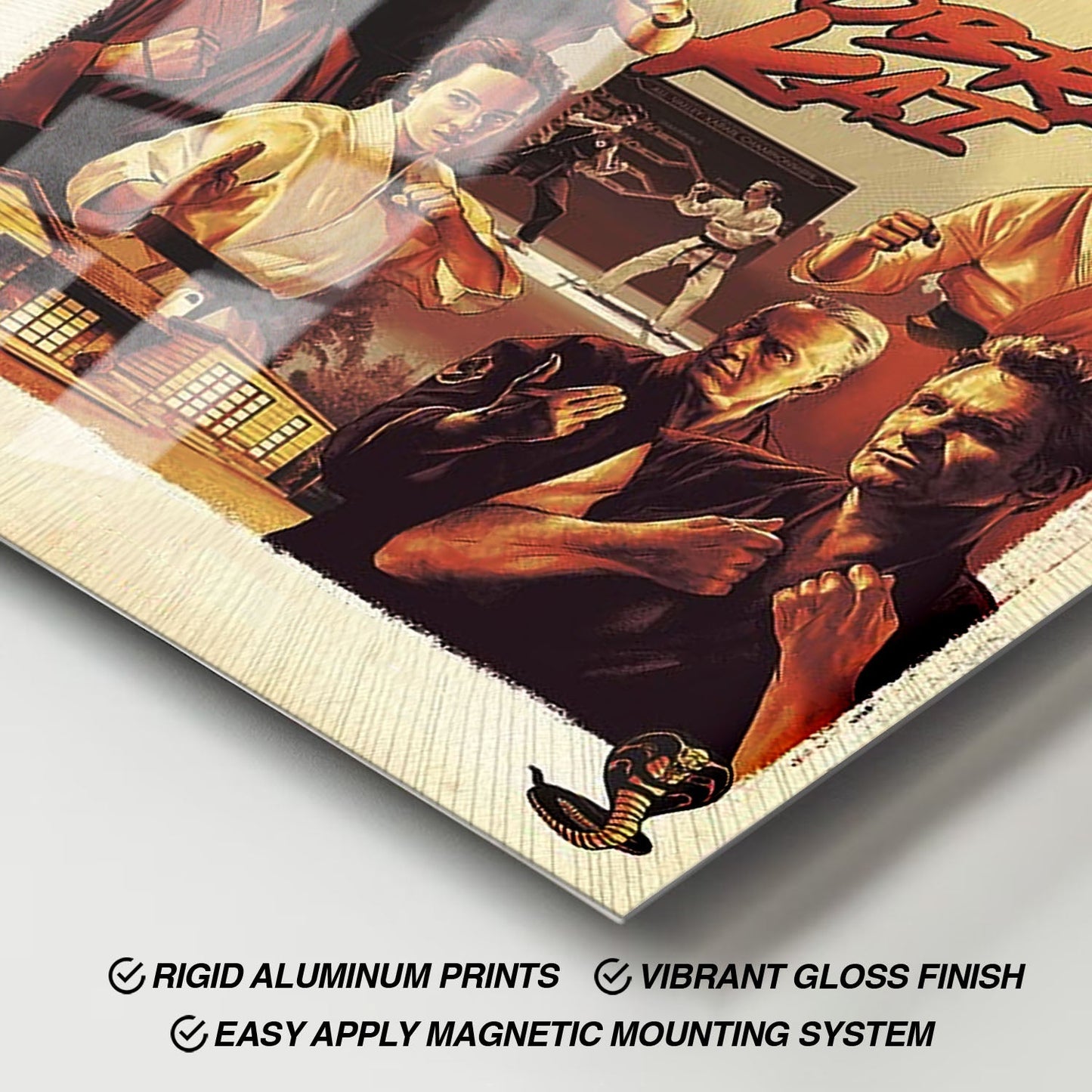 Flex Designs Metal Poster Cobra Kai Sketch 11 x 17" Home Goods - TV Show 2018 TV Show Metal Poster