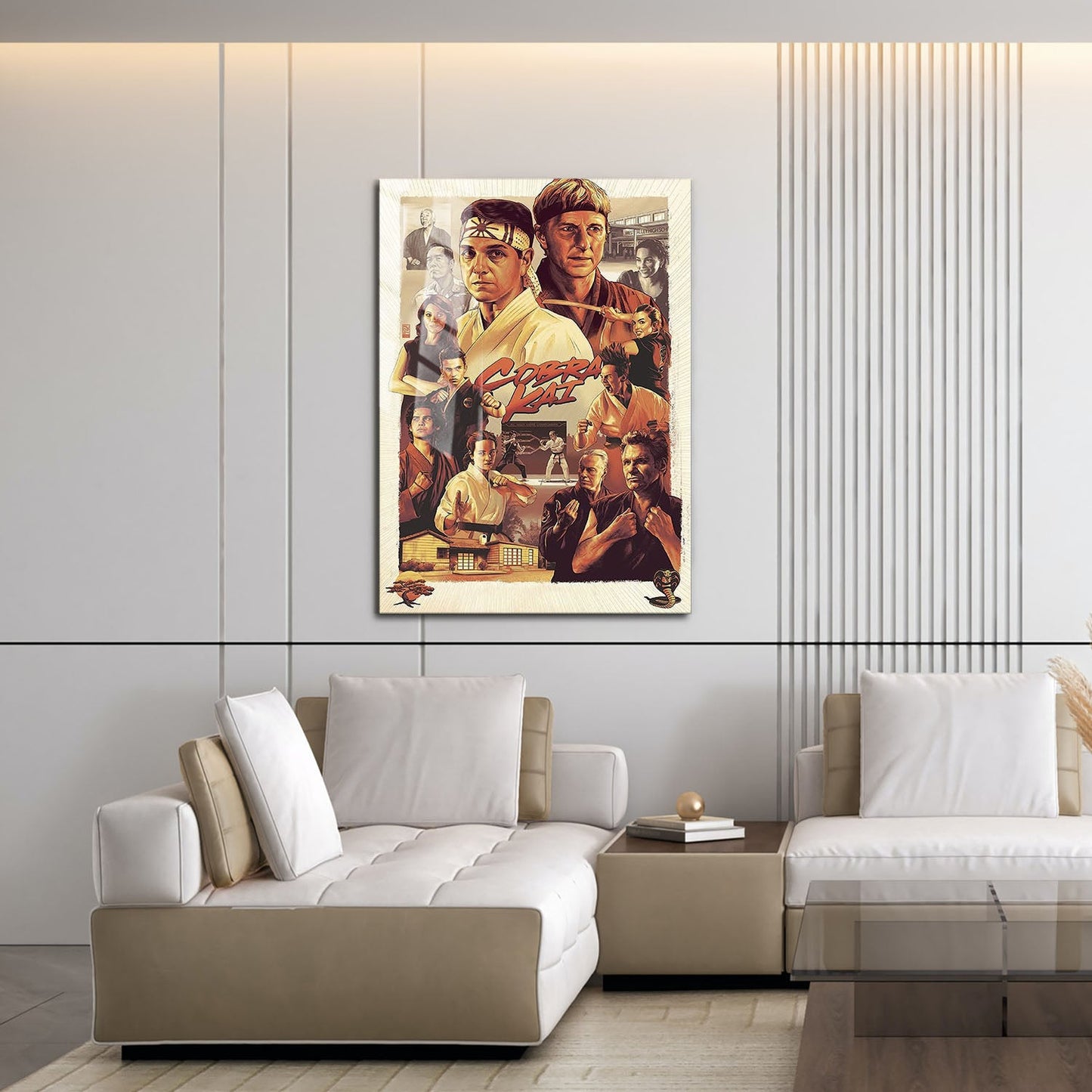 Flex Designs Metal Poster Cobra Kai Sketch 16 x 24" Home Goods - TV Show 2018 TV Show Metal Poster