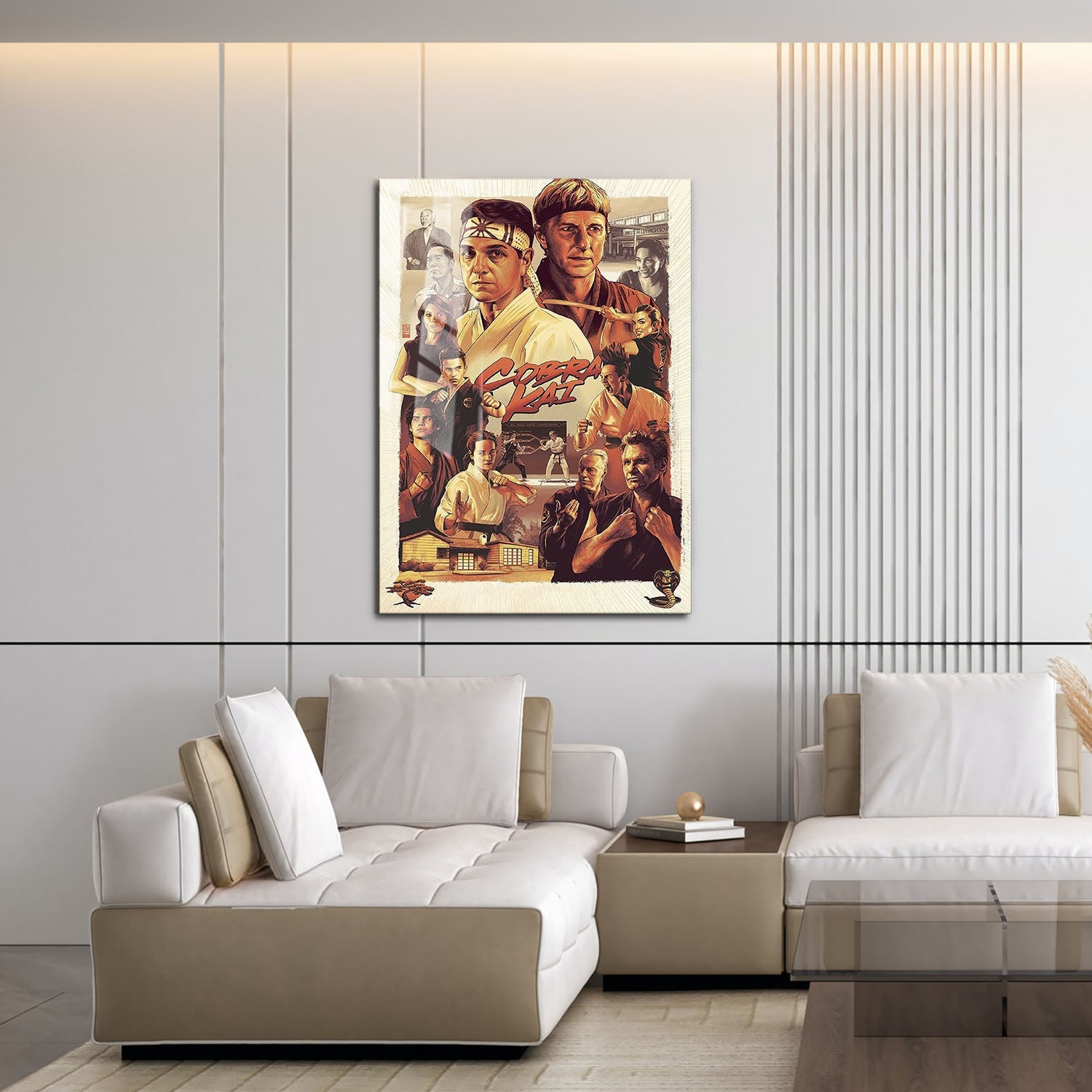 Flex Designs Metal Poster Cobra Kai Sketch 16 x 24" Home Goods - TV Show 2018 TV Show Metal Poster