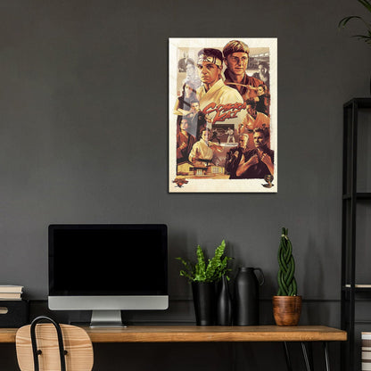 Flex Designs Metal Poster Cobra Kai Sketch 5 x 7" Home Goods - TV Show 2018 TV Show Metal Poster