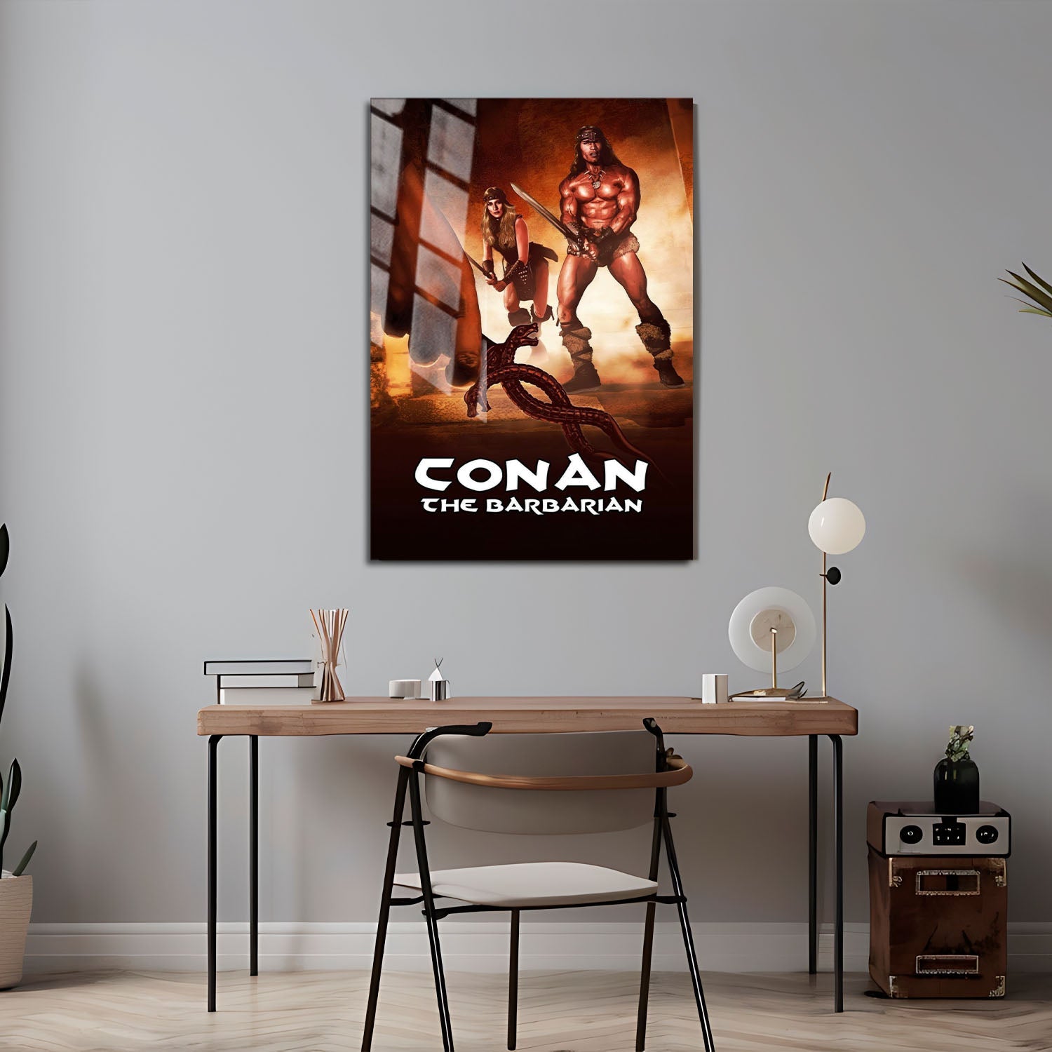 Flex Designs Metal Poster Conan the Barbarian 24 x 36" Home Goods - Movie 1982 Movie Metal Poster