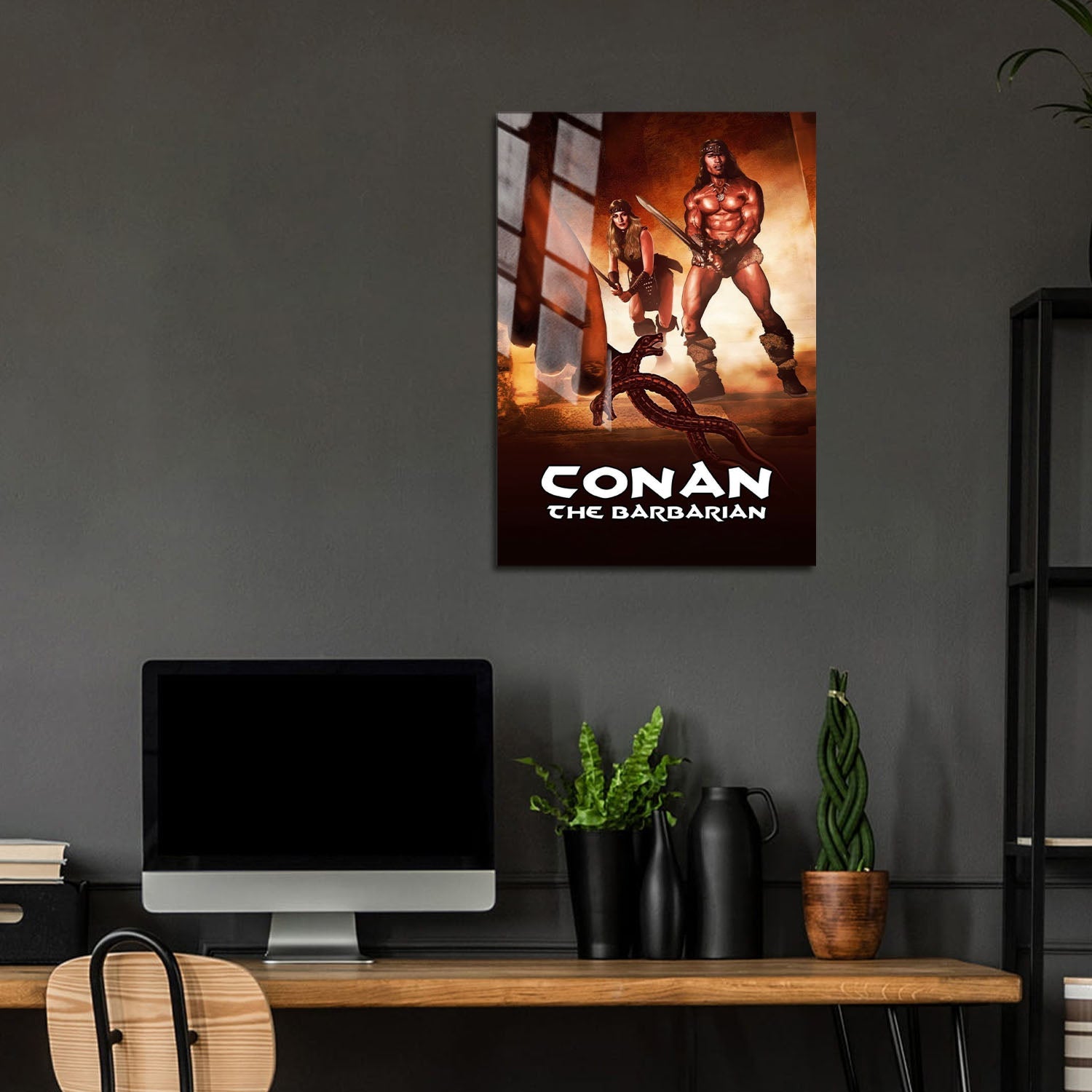 Flex Designs Metal Poster Conan the Barbarian 5 x 7" Home Goods - Movie 1982 Movie Metal Poster