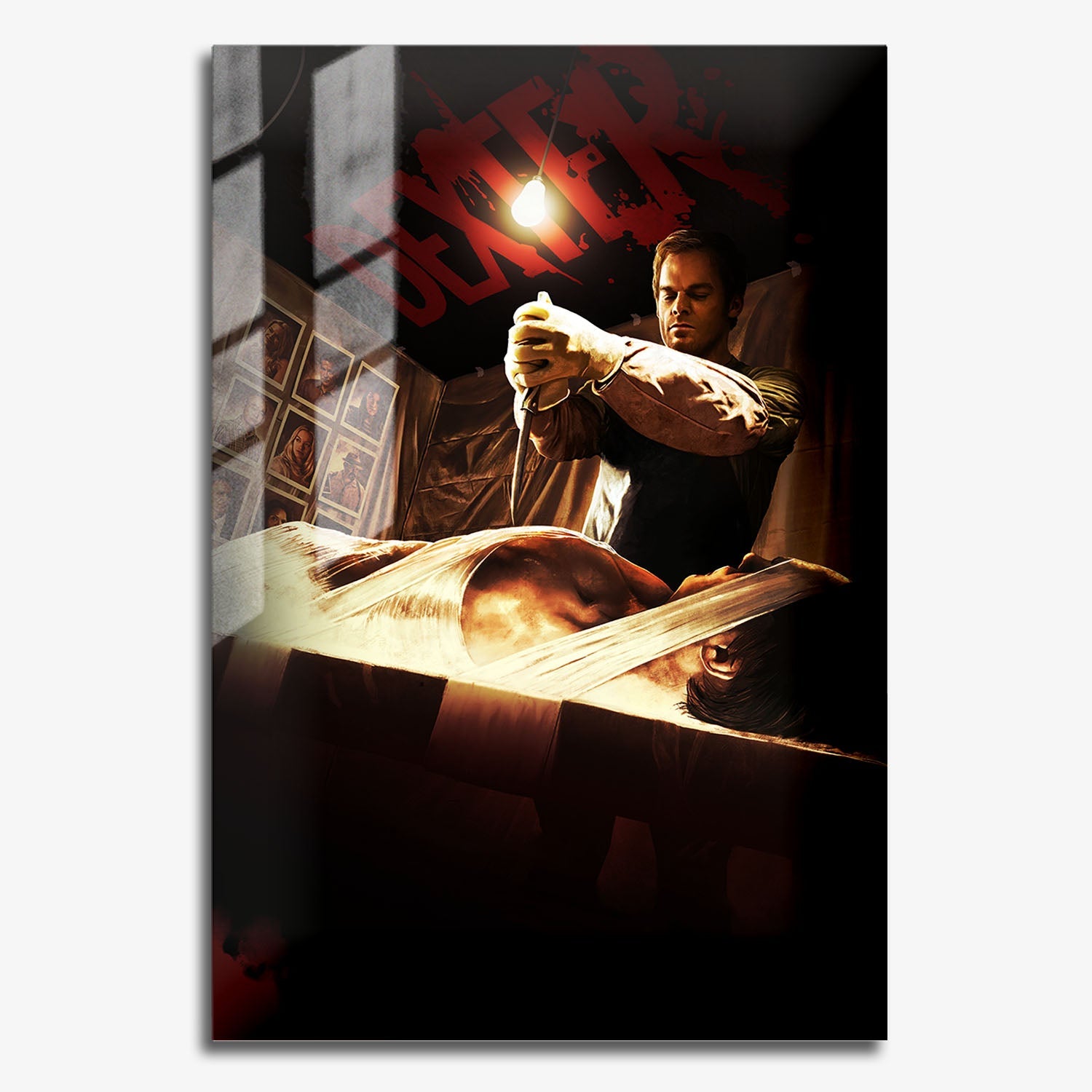 Flex Designs Metal Poster Dexter Key Visual 11 x 17" Home Goods - TV Show 2006 TV Show Metal Poster