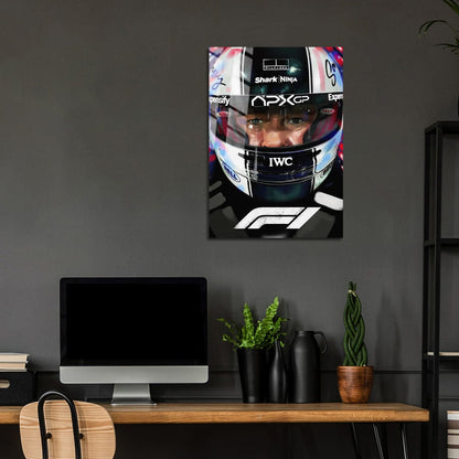 Flex Designs Metal Poster F1 Helmet 5 x 7" Home Goods - Movie 2013 Movie Metal Poster