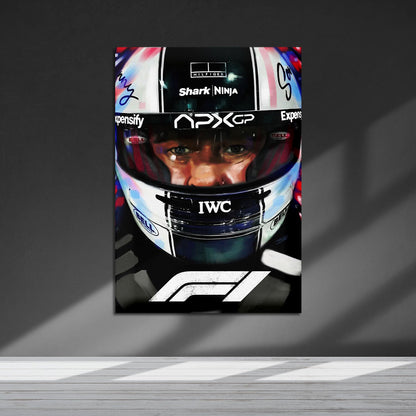 Flex Designs Metal Poster F1 Helmet 5 x 7" Home Goods - Movie 2013 Movie Metal Poster