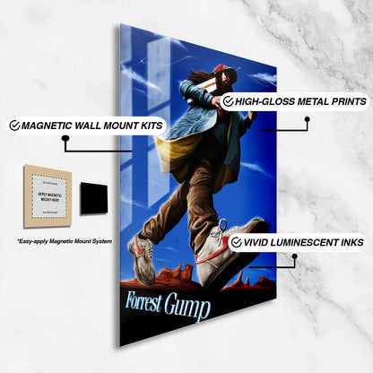 Flex Designs Metal Poster Forrest Gump Sketch 16 x 24" Home Goods - Movie 1994 Movie Metal Poster