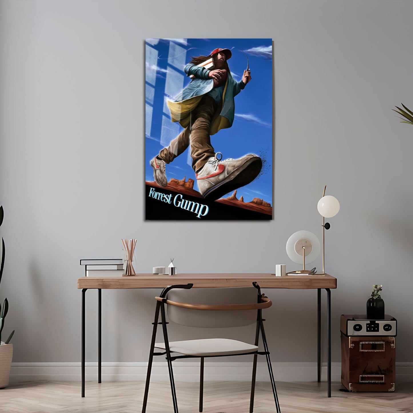 Flex Designs Metal Poster Forrest Gump Sketch 24 x 36" Home Goods - Movie 1994 Movie Metal Poster
