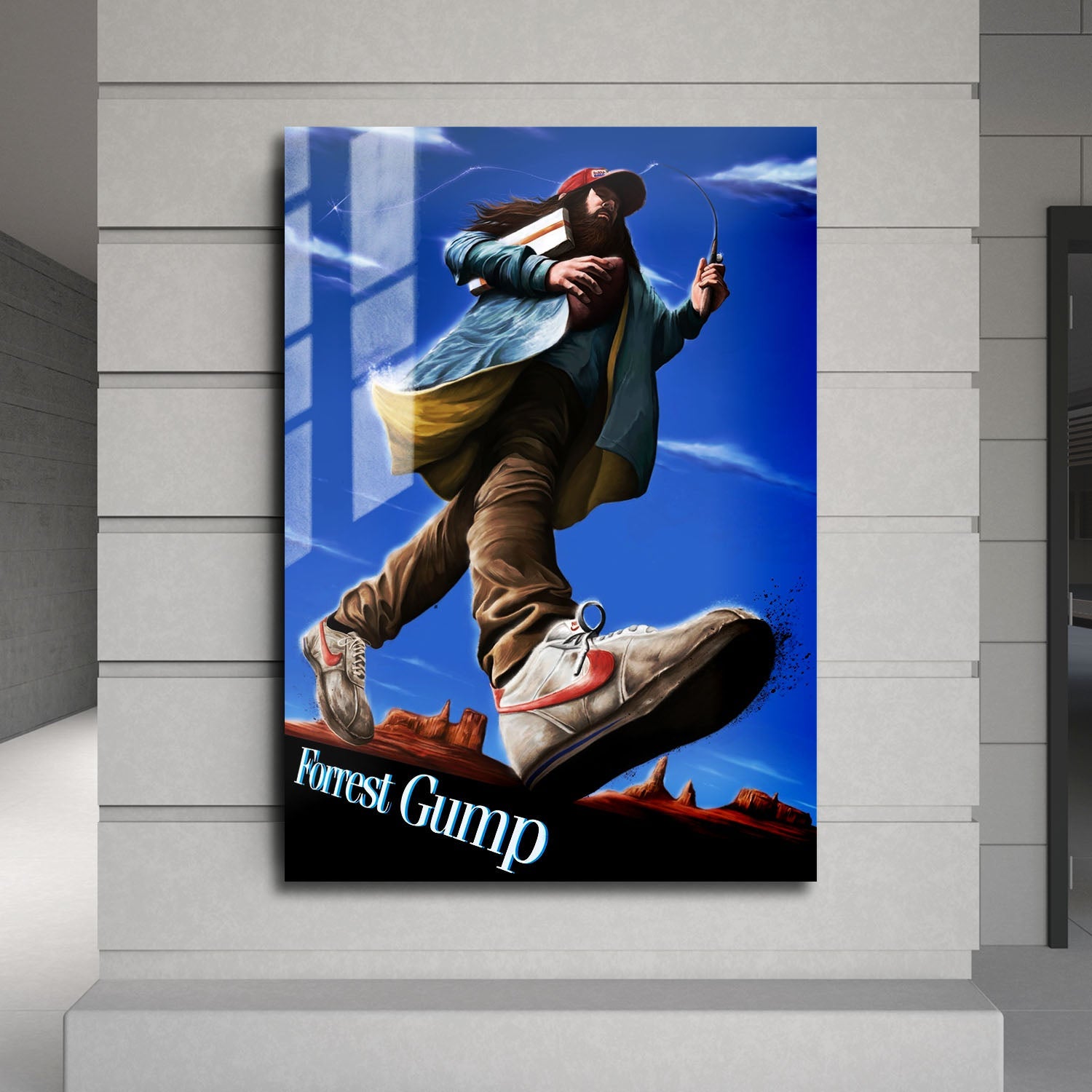 Flex Designs Metal Poster Forrest Gump Sketch 24 x 36" Home Goods - Movie 1994 Movie Metal Poster