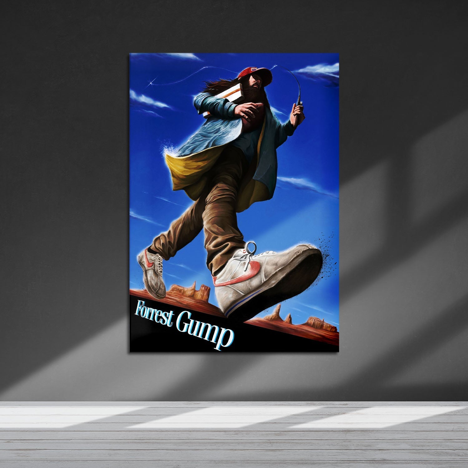 Flex Designs Metal Poster Forrest Gump Sketch 5 x 7" Home Goods - Movie 1994 Movie Metal Poster