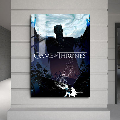 Flex Designs Metal Poster Game of Thrones Night King Sketch 24 x 36" Home Goods - TV Show 2011 TV Show Metal Poster
