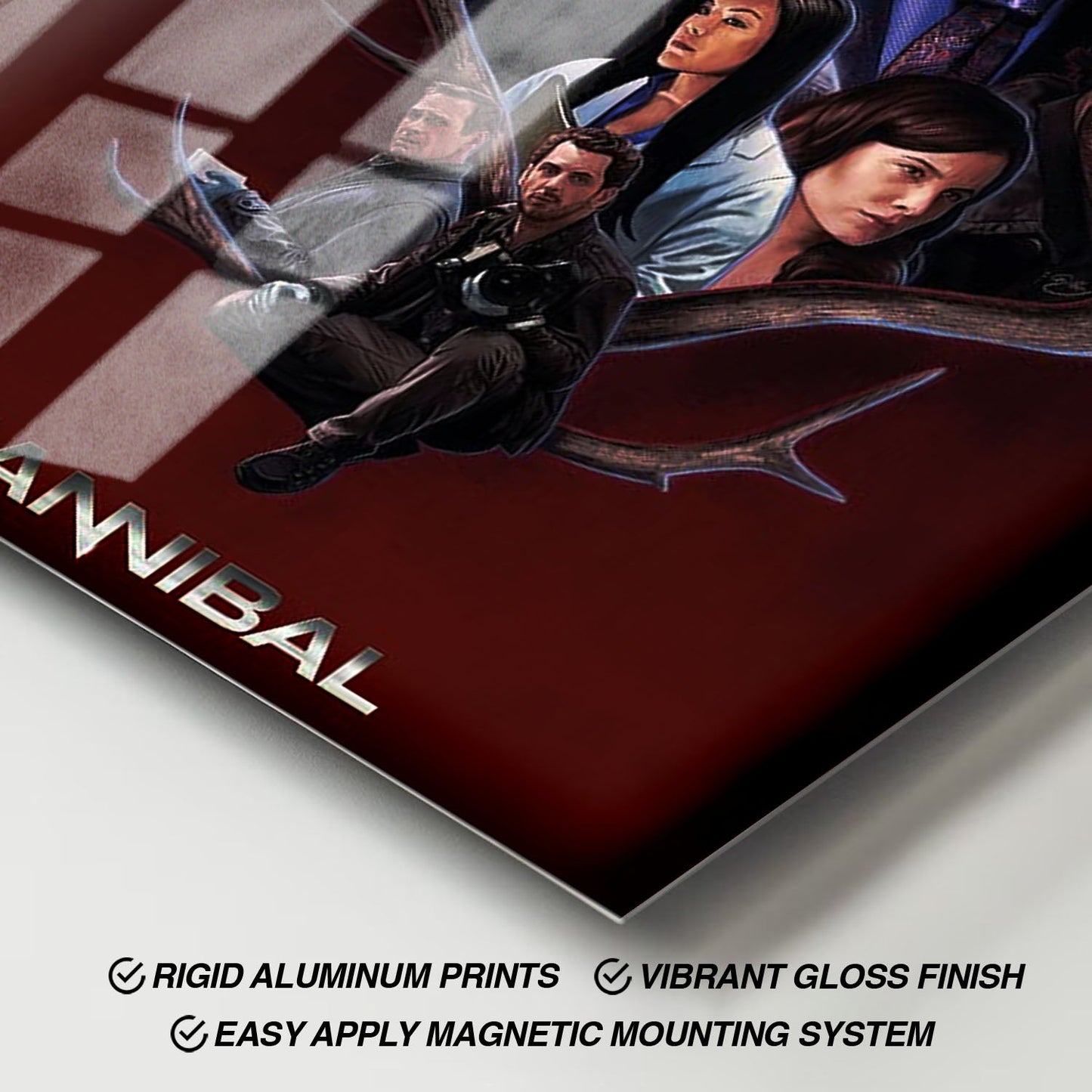Flex Designs Metal Poster Hannibal Sketch 11 x 17" Home Goods - TV Show 2013 TV Show Metal Poster