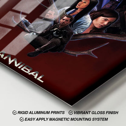 Flex Designs Metal Poster Hannibal Sketch 11 x 17" Home Goods - TV Show 2013 TV Show Metal Poster