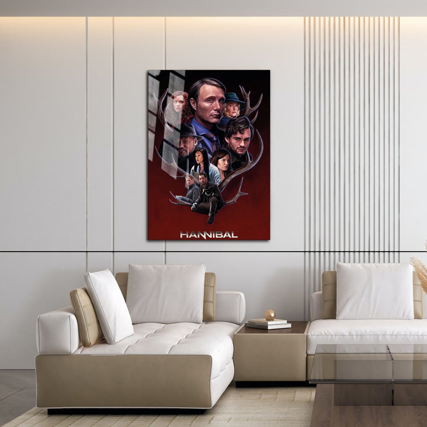 Flex Designs Metal Poster Hannibal Sketch 16 x 24" Home Goods - TV Show 2013 TV Show Metal Poster