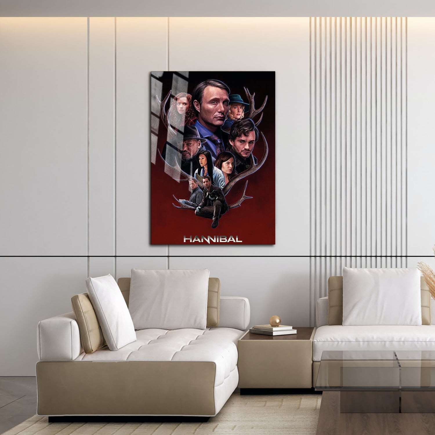 Flex Designs Metal Poster Hannibal Sketch 16 x 24" Home Goods - TV Show 2013 TV Show Metal Poster