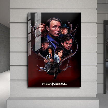 Flex Designs Metal Poster Hannibal Sketch 24 x 36" Home Goods - TV Show 2013 TV Show Metal Poster