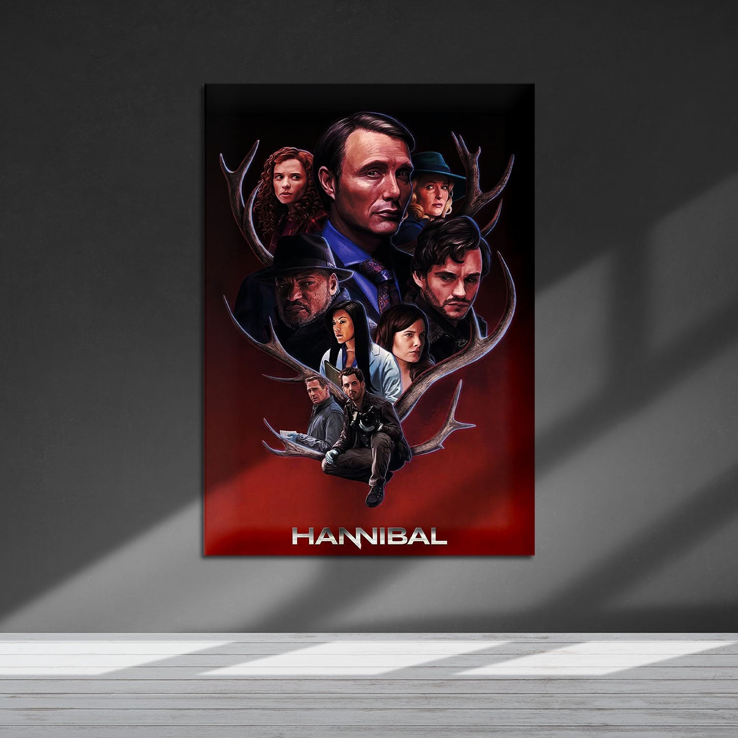 Flex Designs Metal Poster Hannibal Sketch 5 x 7" Home Goods - TV Show 2013 TV Show Metal Poster