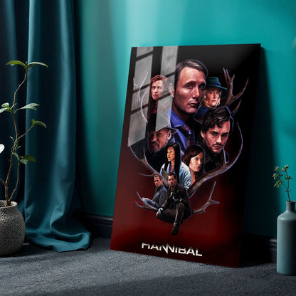 Hannibal Sketch TV Show Metal Poster