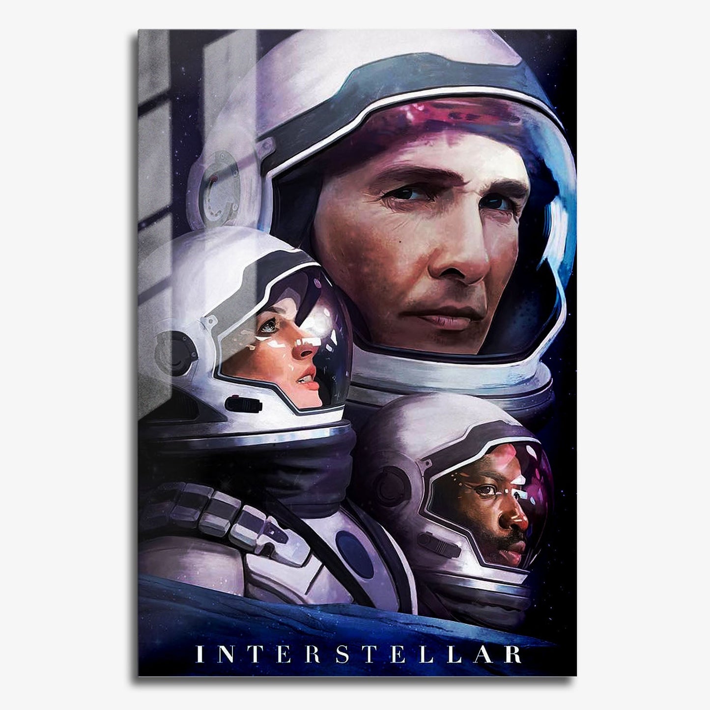Flex Designs Metal Poster Interstellar Sketch 11 x 17" Home Goods - Movie 2014 Movie Metal Poster