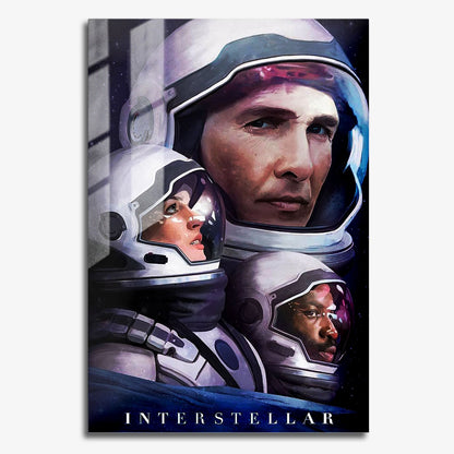 Flex Designs Metal Poster Interstellar Sketch 11 x 17" Home Goods - Movie 2014 Movie Metal Poster