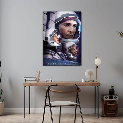 Flex Designs Metal Poster Interstellar Sketch 24 x 36" Home Goods - Movie 2014 Movie Metal Poster