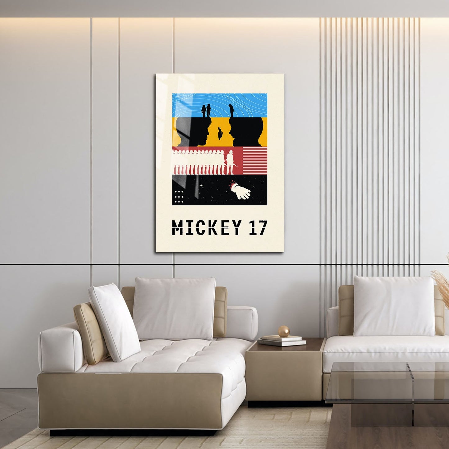 Flex Designs Metal Poster Mickey 17 Sketch 16 x 24" Home Goods - Movie 2025 Movie Metal Poster