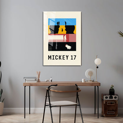 Flex Designs Metal Poster Mickey 17 Sketch 24 x 36" Home Goods - Movie 2025 Movie Metal Poster