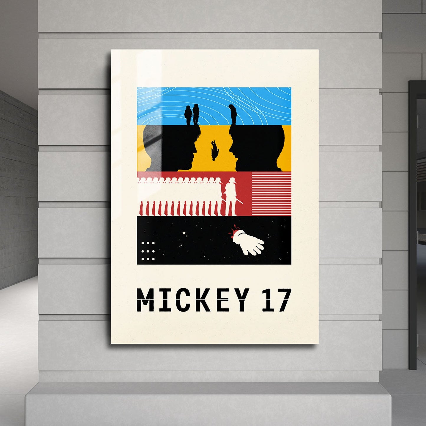 Flex Designs Metal Poster Mickey 17 Sketch 24 x 36" Home Goods - Movie 2025 Movie Metal Poster