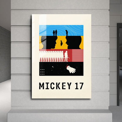 Flex Designs Metal Poster Mickey 17 Sketch 24 x 36" Home Goods - Movie 2025 Movie Metal Poster