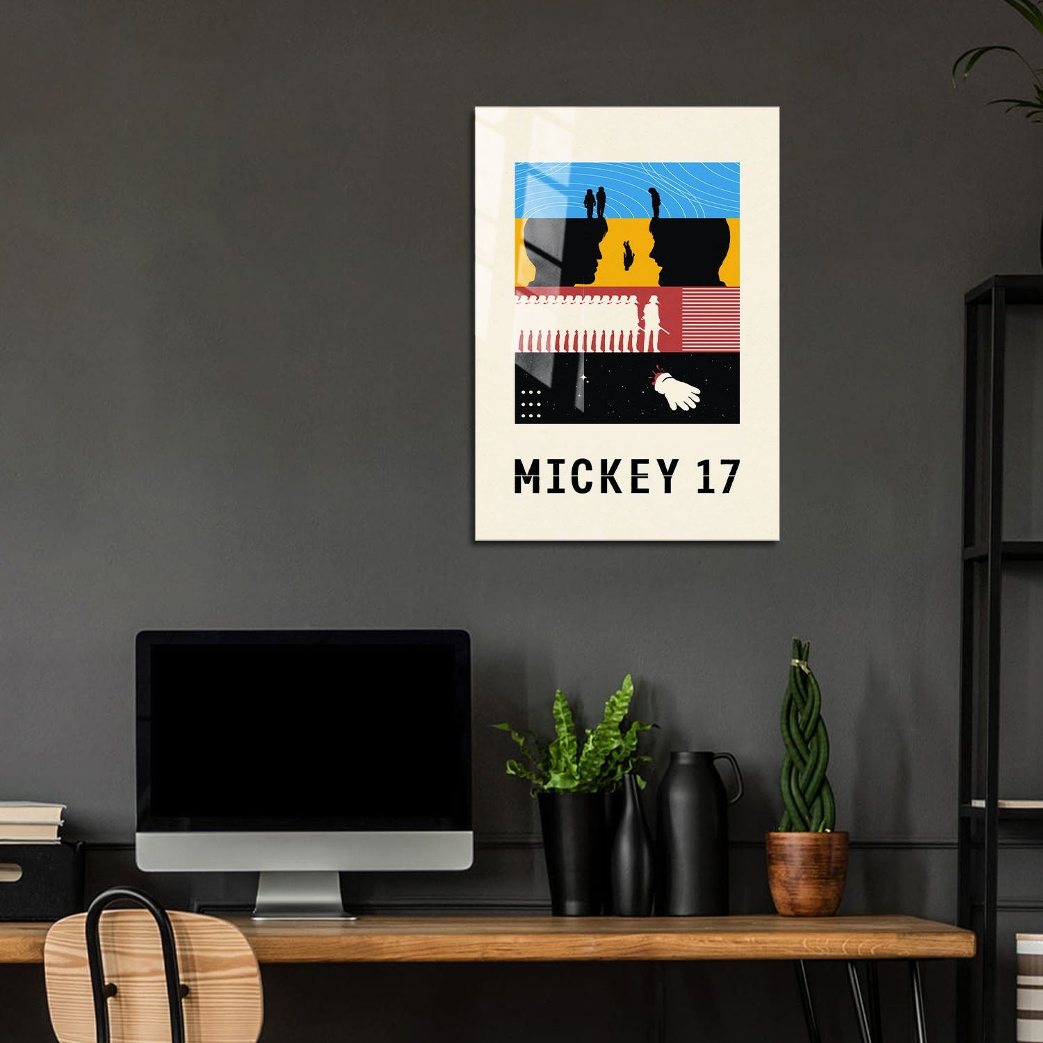 Flex Designs Metal Poster Mickey 17 Sketch 5 x 7" Home Goods - Movie 2025 Movie Metal Poster