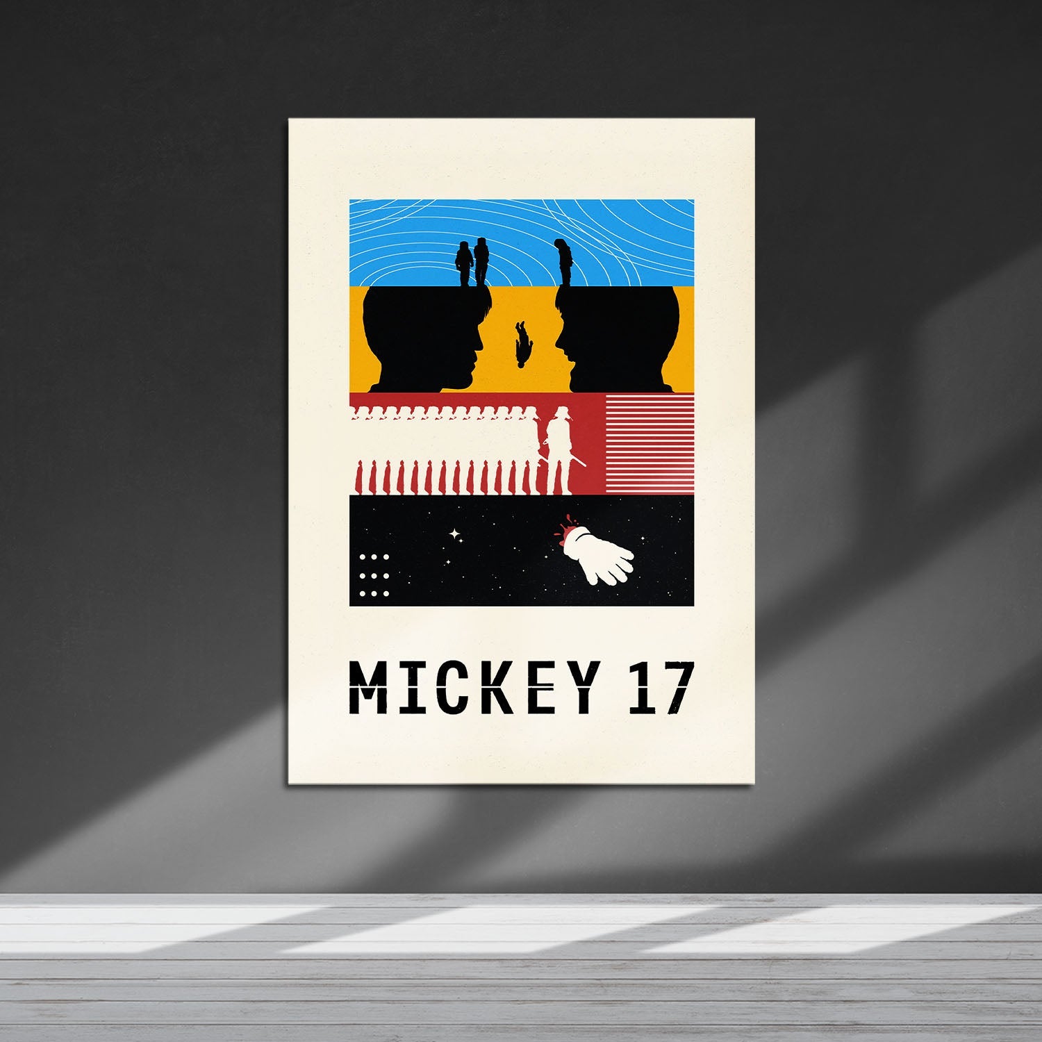 Flex Designs Metal Poster Mickey 17 Sketch 5 x 7" Home Goods - Movie 2025 Movie Metal Poster