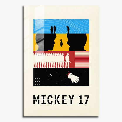 Flex Designs Metal Poster Mickey 17 Sketch 11 x 17" Home Goods - Movie 2025 Movie Metal Poster
