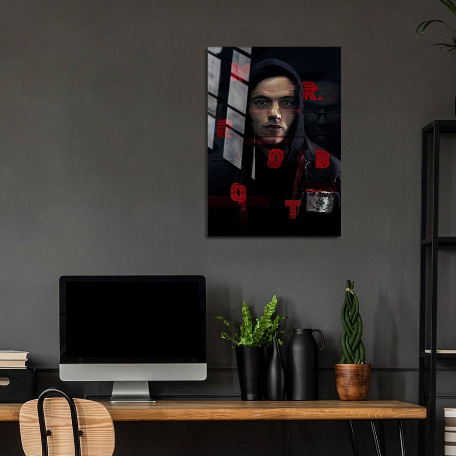 Flex Designs Metal Poster Mr Robot Key Visual 5 x 7" Home Goods - TV Show 2015 TV Show Metal Poster